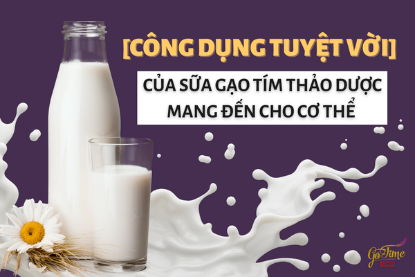 [CÔNG DỤNG TUYỆT VỜI] của sữa gạo tím thảo dược mang lại cho cơ thể chúng ta