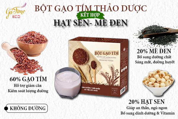 Bột gạo tím thảo dược GOTIME ECO