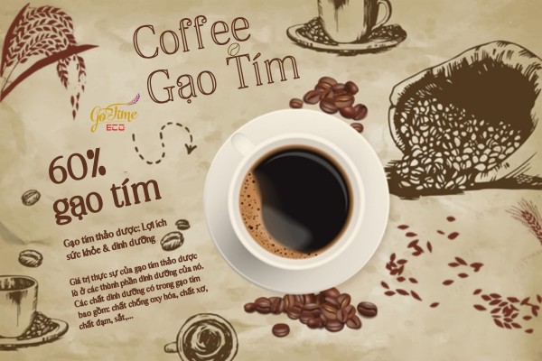 Cafe gạo tím thảo dược GOTIME ECO