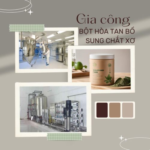 Gia công bột hòa tan bổ sung chất xơ